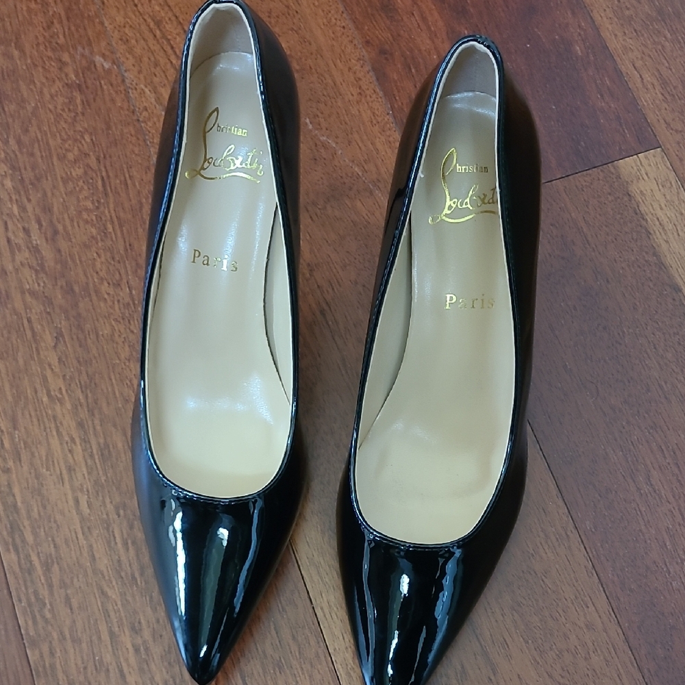 Christian Louboutin Patent Black Heels